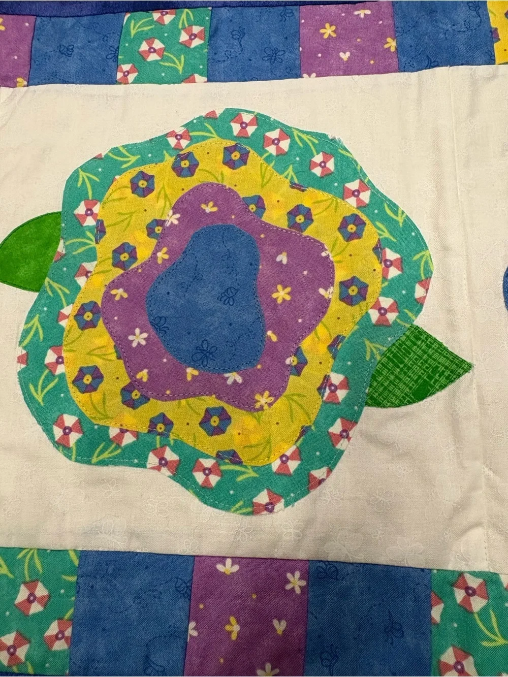 Colorful Floral Patchwork Table Runner Beautiful Design